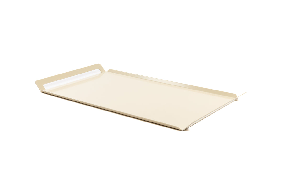 Serviertablett Lucca aus Stahl in Sandstein (Beige) – Ansicht 10 von 12